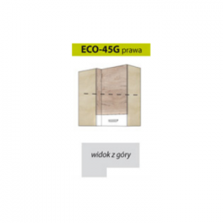 ECONO pakabinama kampinė spintelė ECO-45G (dešininė)