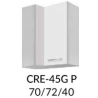 Pakabinama kampinė spintelė CREATIVA CRE-44/45G L/P