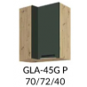 Pakabinama kampinė spintelė GLAMOUR GLA-44 G L /54 G P