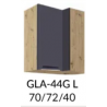 Pakabinama kampinė spintelė GLAMOUR GLA-44 G L /54 G P