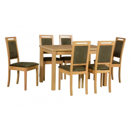 Stalų ir kėdžių komplektas MODENA 1 + ROMA 15