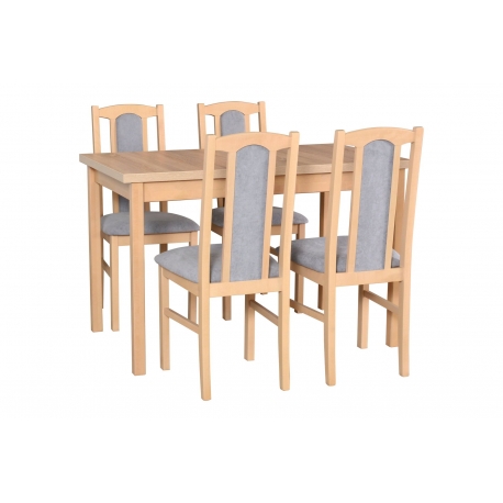 Stalo ir kėdžių komplektas MAX 10 + BOS 7 (4 vnt.)